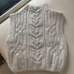 ZARA Crop top M silver …